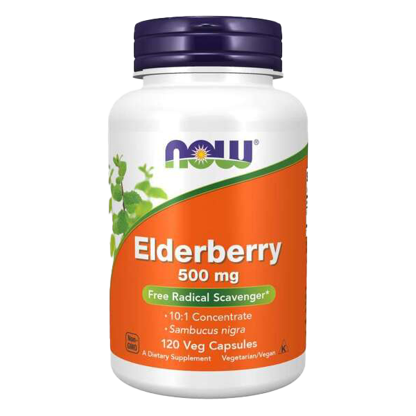 NOW Foods Holunderbeere, 500 mg – 120 Kapseln