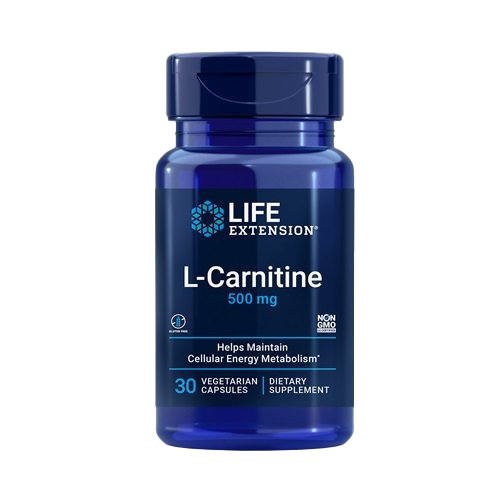 Life Extension L-Carnitin, 500 mg – 30 Kapseln