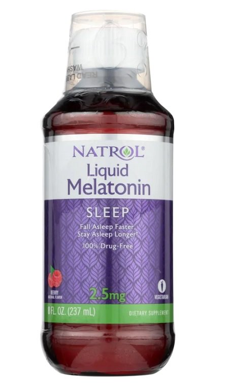 Natrol Liquid Melatonin, Berry - 237 ml.