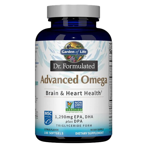 Garden of Life Dr. Formulated Advanced Omega, Citrus - 180 softgels