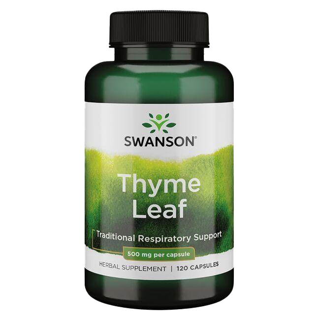 Swanson Thyme Leaf, 500mg - 120 caps