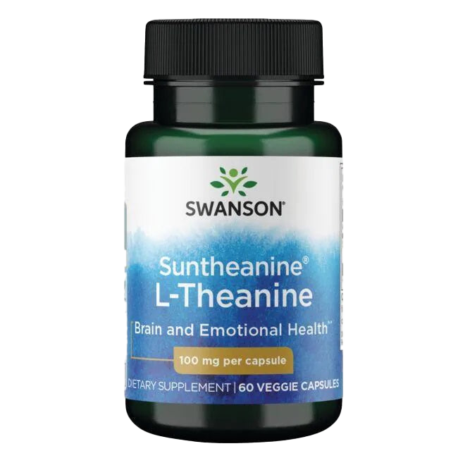 Swanson Suntheanine L-Theanin, 100 mg – 60 Kapseln