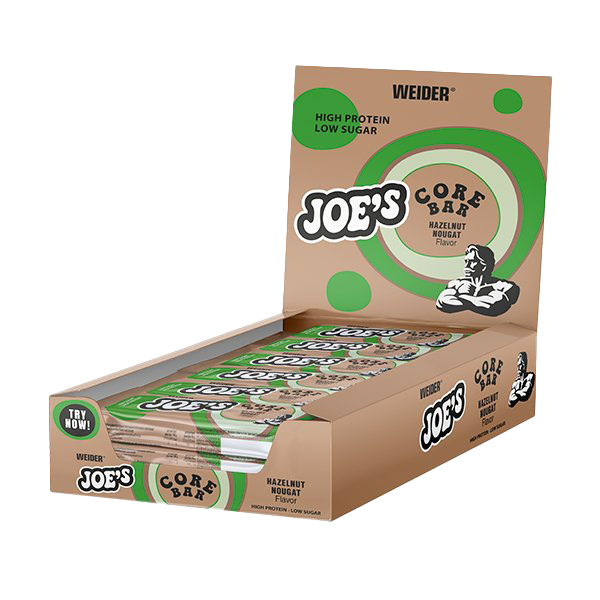 Joe's Core Bar, Haselnuss-Nougat – 12 x 45 g