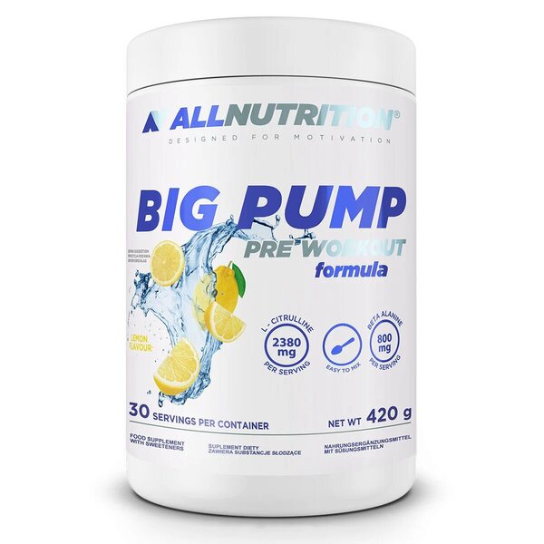 Allnutrition Big Pump Lemon 420g - Pre & Post Workout at MySupplementShop by Allnutrition