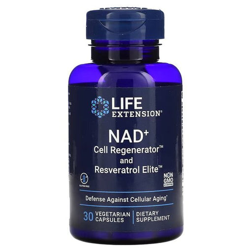 Life Extension NAD+ Cell Regenerator & Resveratrol Elite - 30 vcaps Best Value Sports Supplements at MYSUPPLEMENTSHOP.co.uk