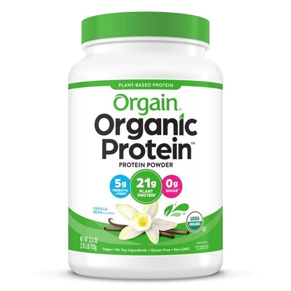 Orgain Organic Protein, Vanilla Bean - 920g Best Value Sports Supplements at MYSUPPLEMENTSHOP.co.uk