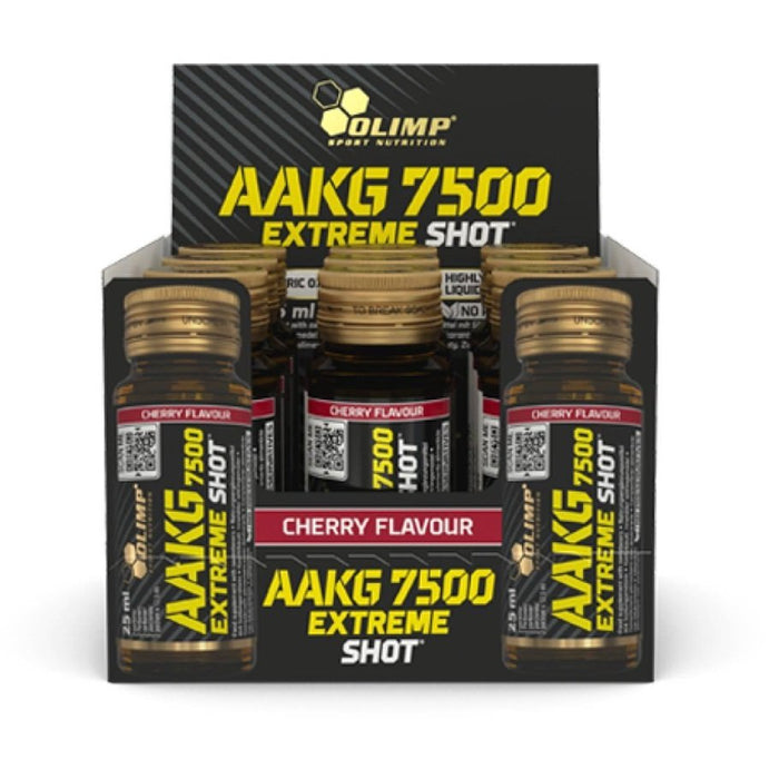 Olimp Nutrition AAKG 7500 Extreme Shot - 9 x 25 ml - Cherry - Sports Drink at MySupplementShop by Olimp Nutrition