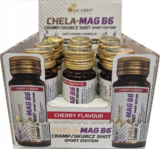 Chela Mag B6, Cherry - 9 x 25 ml. - Default Title - Health and Wellbeing at MySupplementShop by Olimp Nutrition