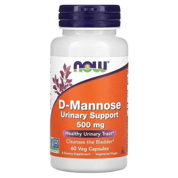 NOW Foods D-Mannose, 500mg - 60 vcaps