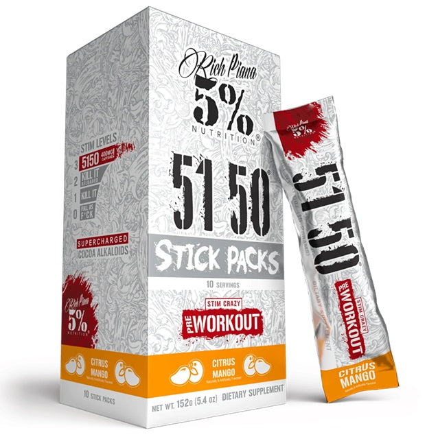 5% Nutrition 5150 Stick Packs 10 x 15.2g - Citrus Mango - Vitamins & Supplements at MySupplementShop by 5% Nutrition