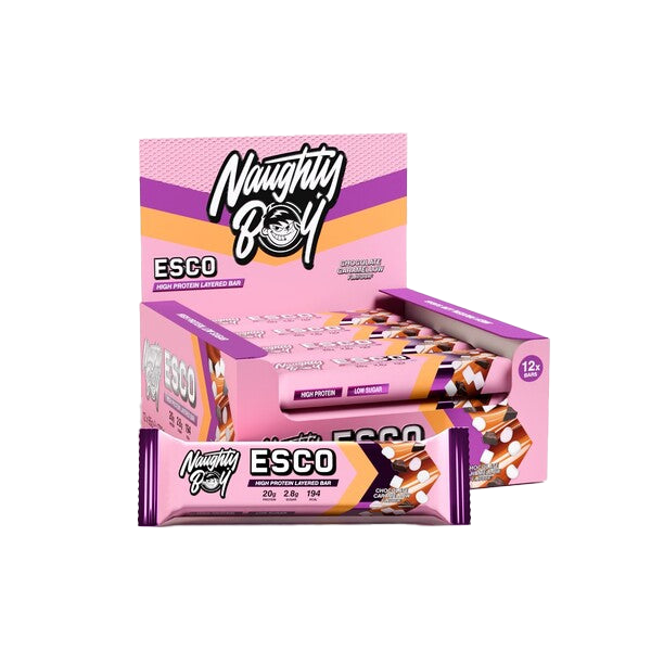 Naughty Boy ESCO Protein Bar 12 x 65g