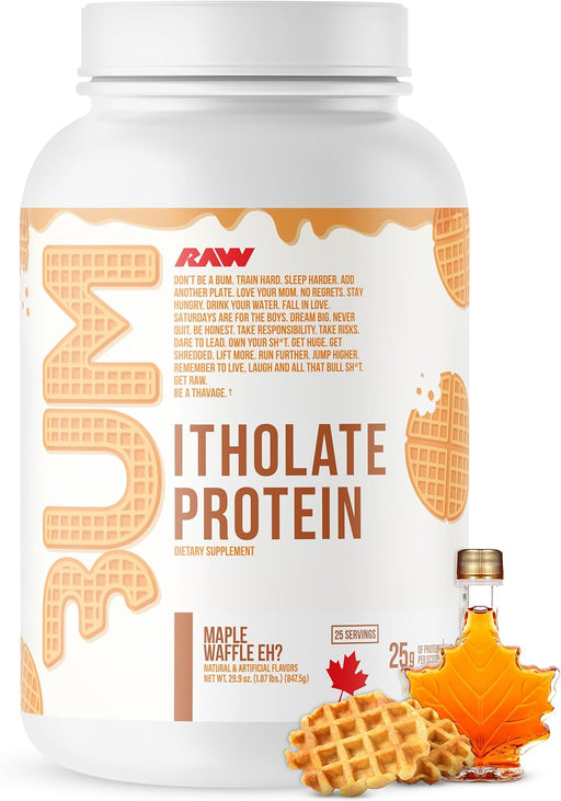 Raw Nutrition CBUM Itholate Protein 847g - Maple Waffle Eh? - Whey Proteins at MySupplementShop by Raw Nutrition