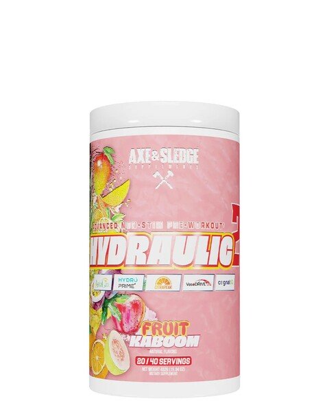 Axe & Sledge Hydraulic V2 Non-Stim Pre-Workout 452g - Fruit Kaboom - Pre & Post Workout at MySupplementShop by Axe & Sledge