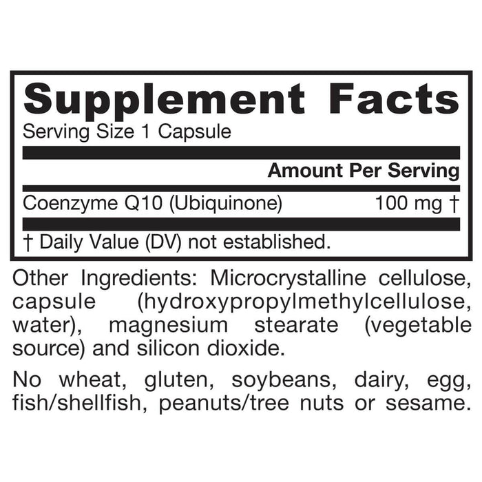 Jarrow Formulas CoQ10 100mg 60 Veggie Capsules | Premium Supplements at MYSUPPLEMENTSHOP