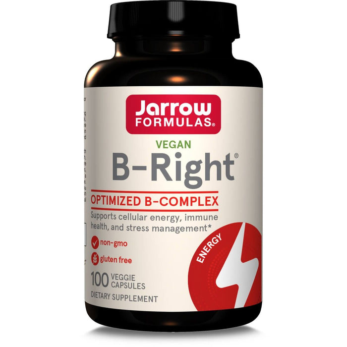 Jarrow Formulas Vitamin B-Right Complex 100 Veggie Capsules - Vitamins & Minerals at MySupplementShop by Jarrow Formulas