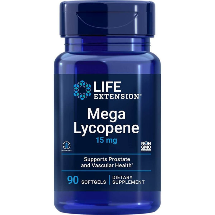 Life Extension Mega Lycopene 15 mg 90 Softgels - Health and Wellbeing at MySupplementShop by Life Extension