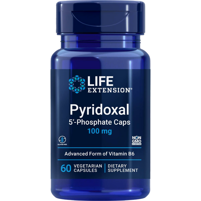 Life Extension Pyridoxal 5'-Phosphate Caps 100mg 60 Vegetarian Capsules