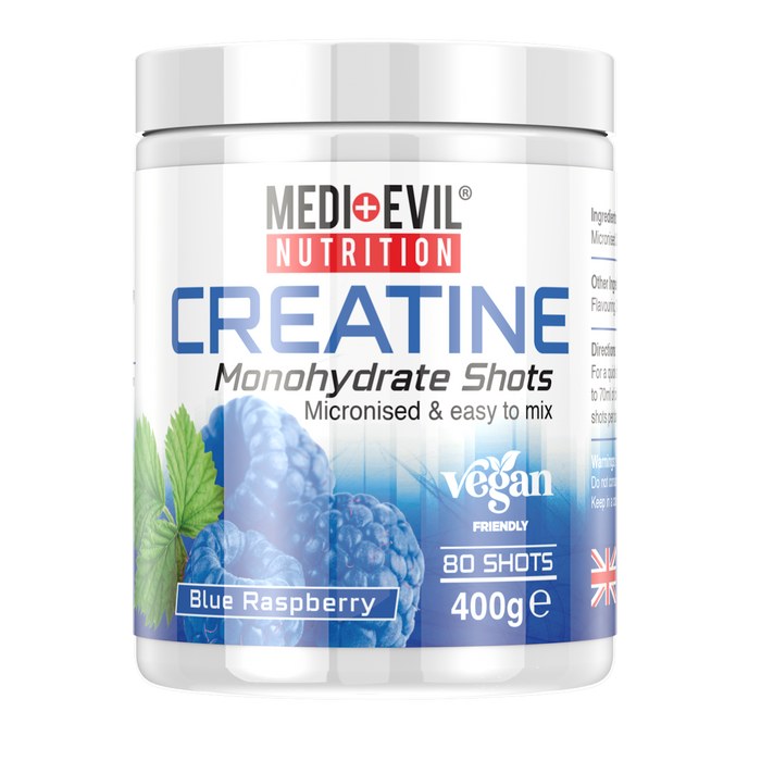 Medi-Evil Creatine 400g - Blue Raspberry - Creatine Powder at MySupplementShop by Medi-Evil Nutrition