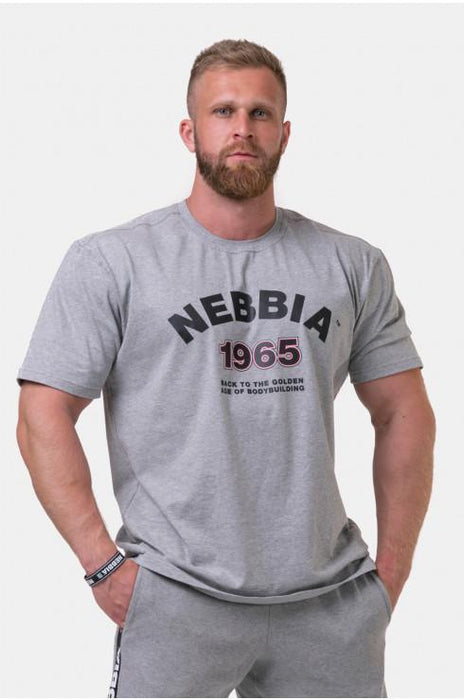 Nebbia Golden Era T-Shirt 192 Light Grey - Medium - T-Shirt at MySupplementShop by Nebbia