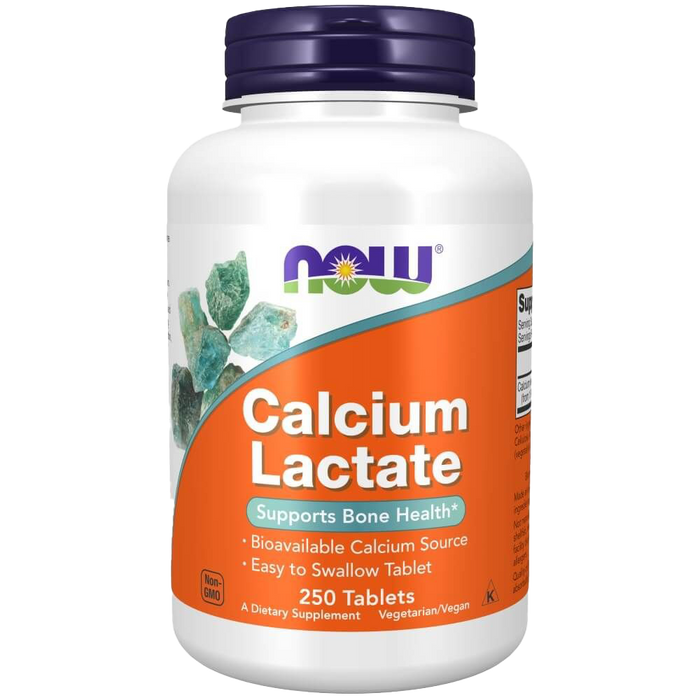 NOW Foods Calciumlactat – 250 Tabletten