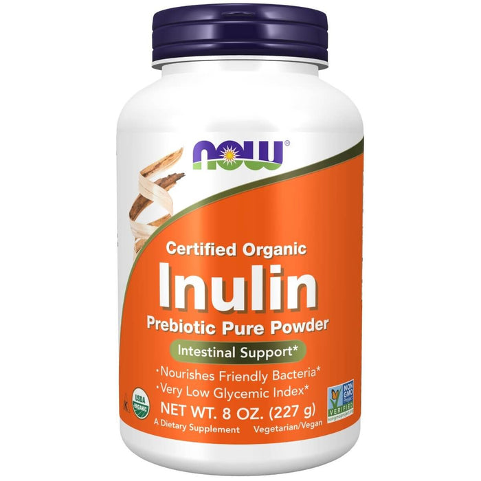 NOW Foods Inulin Prebiotic Pure Powder 8oz (227g) - Health and Wellbeing at MySupplementShop by NOW Foods