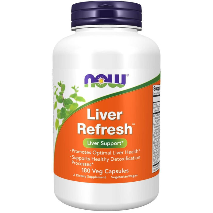 NOW Foods Liver Refresh 180 Veg Capsules - Health and Wellbeing at MySupplementShop by NOW Foods