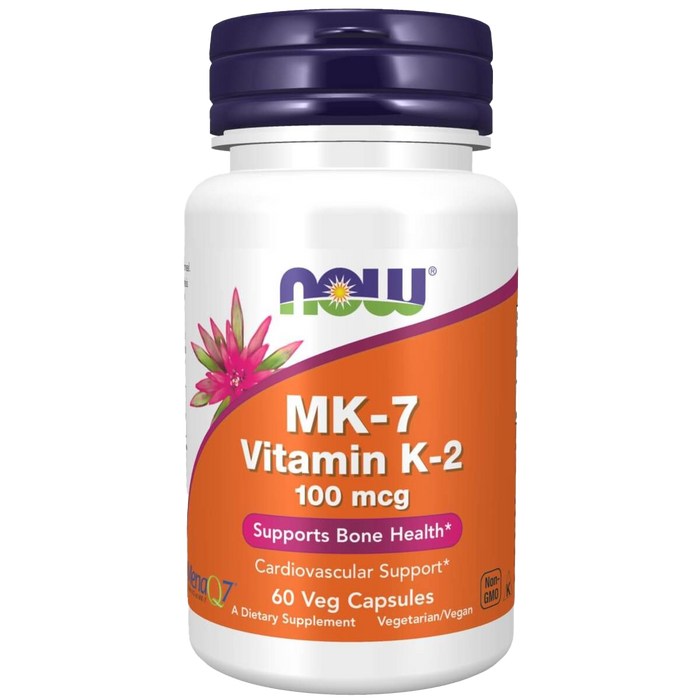 NOW Foods MK-7 Vitamin K-2 100 mcg 60 Veg Capsules