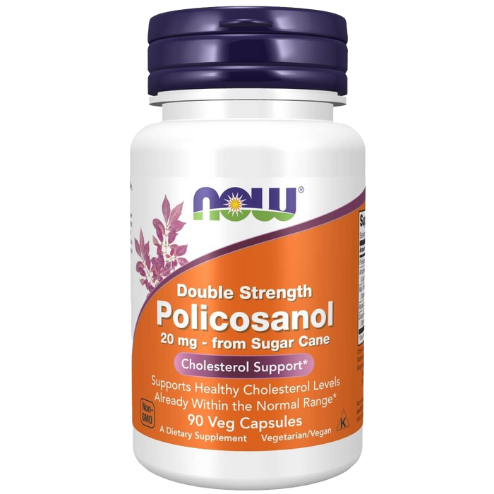 NOW Foods Policosanol Double Strength 20 mg 90 Veg Capsules