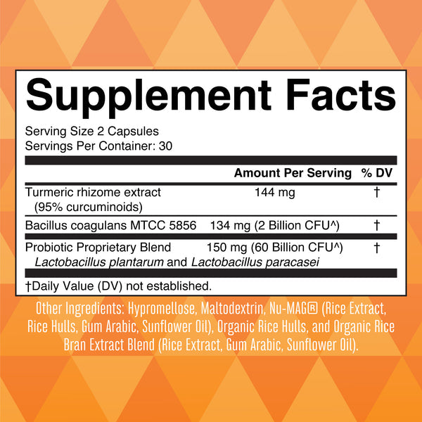 MaryRuth Organics Probiotisches Kurkuma+ – 60 Kapseln