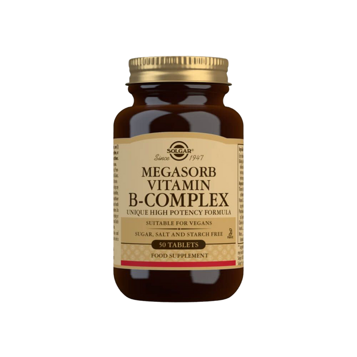 Solgar Megasorb Vitamin B-Komplex – 50 Tabletten