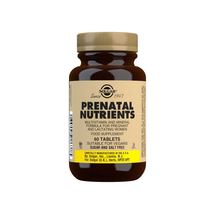 Solgar Prenatal Nutrients Tablets Pack of 60 - Pregnancy at MySupplementShop by UK Solgar