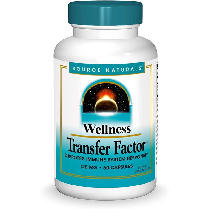 Source Naturals Wellness Transfer Factor 125mg 60 Capsules - Immune Support at MySupplementShop by Source Naturals