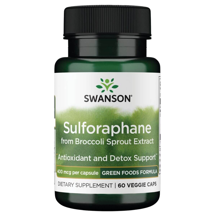 Swanson Sulforaphane from Broccoli Sprout Extract 400 mcg 60 Veggie Capsules