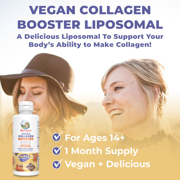 MaryRuth Organics Vegan Collagen Booster Liposomal, Maple Hot Cocoa - 225 ml.