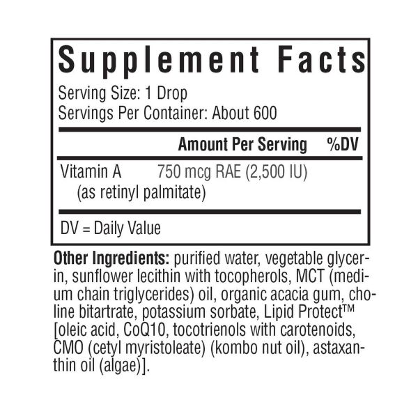 Seeking Health Vitamin-A-Tropfen, 1500 mcg – 30 ml.