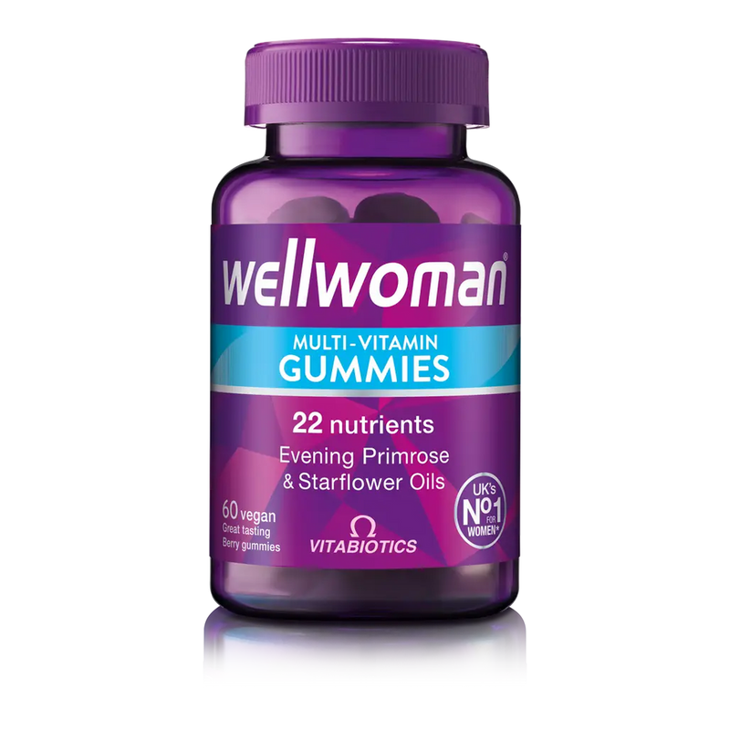 Vitabiotics Wellwoman Multi-Vitamin Natural Berry Flavour 60 Vegan Gummies - Women at MySupplementShop by Vitabiotics