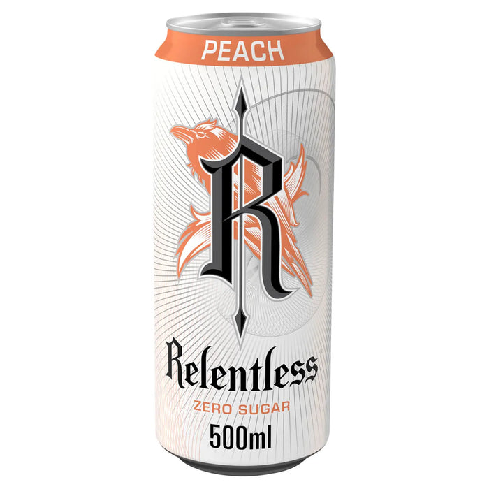 Relentless Peach Zero 12 x 500ml - Health Foods at MySupplementShop by Relentless