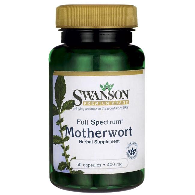 Swanson Full Spectrum Motherwort 400mg 60 Capsules - Default Title - Health and Wellbeing at MySupplementShop by Swanson