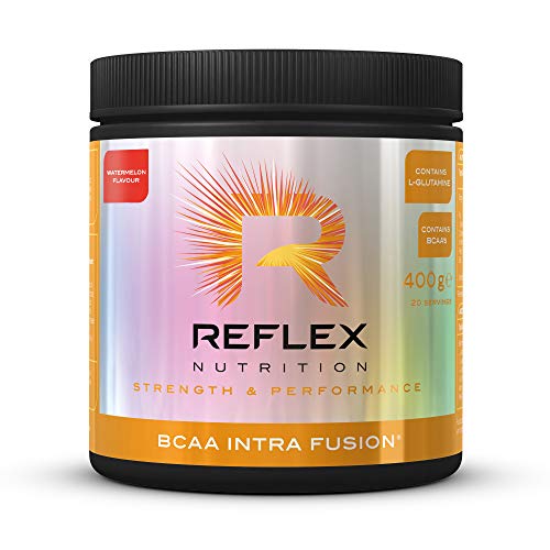 Reflex Nutrition BCAA Intra Fusion Intra Workout 10g BCAA&#039;s per serving 5g L-Glutamine Vitamin B6 (Watermelon) (400g) - Amino Acids and BCAAs at MySupplementShop by Reflex Nutrition