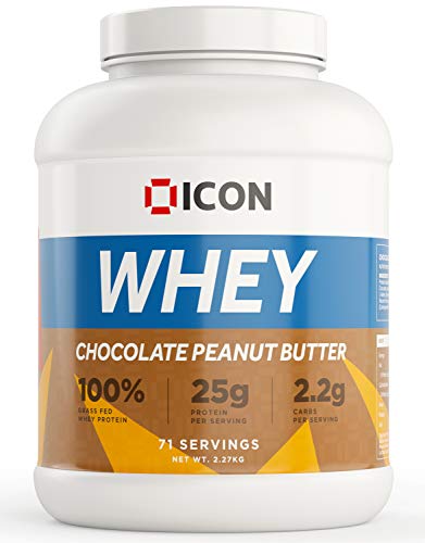 ICON Nutrition 100% Whey Protein 2.27kg Chocolate Peanut Butter | High-Quality Sports Supplements | MySupplementShop.co.uk