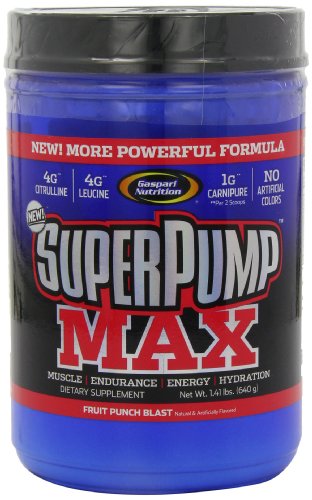 Gaspari Nutrition SuperPump Max 640g Fruit Punch | High-Quality Nitric Oxide Boosters | MySupplementShop.co.uk