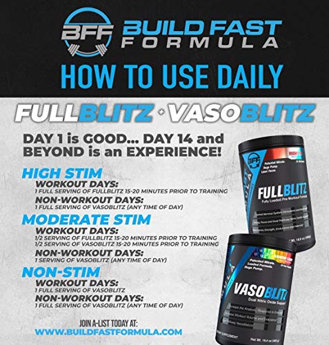 Build Fast Formula Vaso Blitz 465g Fruit Punch - Sports Nutrition at MySupplementShop by Build Fast Formula