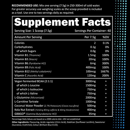 Efectiv Nutrition Amino Lean 240g Blue Razz Slush | High-Quality Amino Acids and BCAAs | MySupplementShop.co.uk