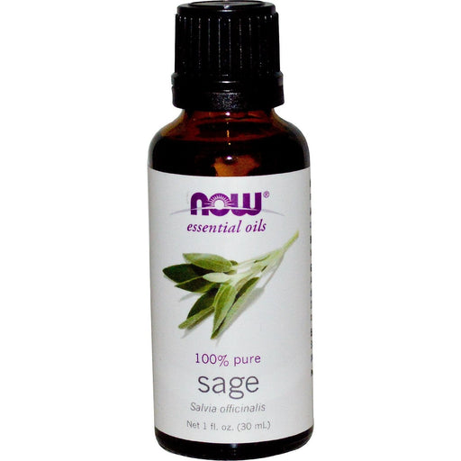 NOW Foods Essential Oil, Sage Oil - 30 ml. | High-Quality Health and Wellbeing | MySupplementShop.co.uk