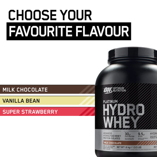 Optimum Nutrition Platinum Hydrowhey, Milk Chocolate - 1600 grams - Protein at MySupplementShop by Optimum Nutrition