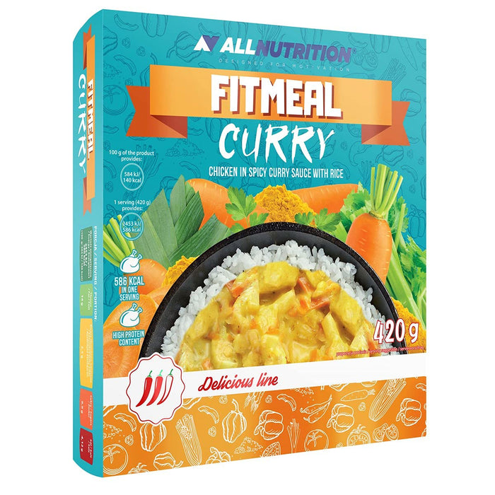 Allnutrition Fitmeal, Curry - 420g | High-Quality Combination Multivitamins & Minerals | MySupplementShop.co.uk