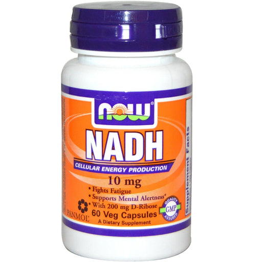 NOW Foods NADH, 10mg - 60 vcaps | High-Quality Health and Wellbeing | MySupplementShop.co.uk