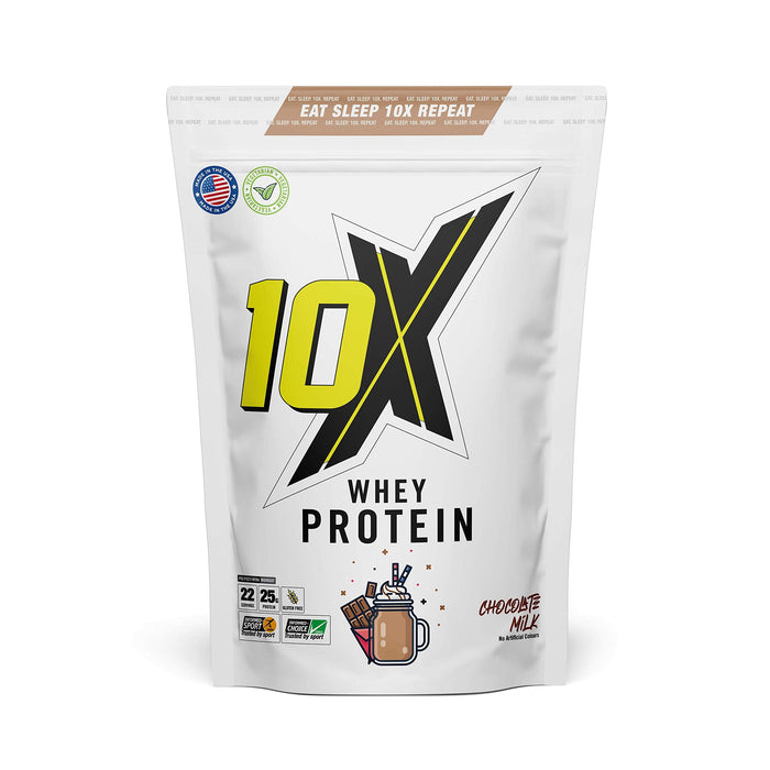 10X Athletic Whey Protein 720g Chocolate Milk - Supplements at MySupplementShop by 10X Athletic