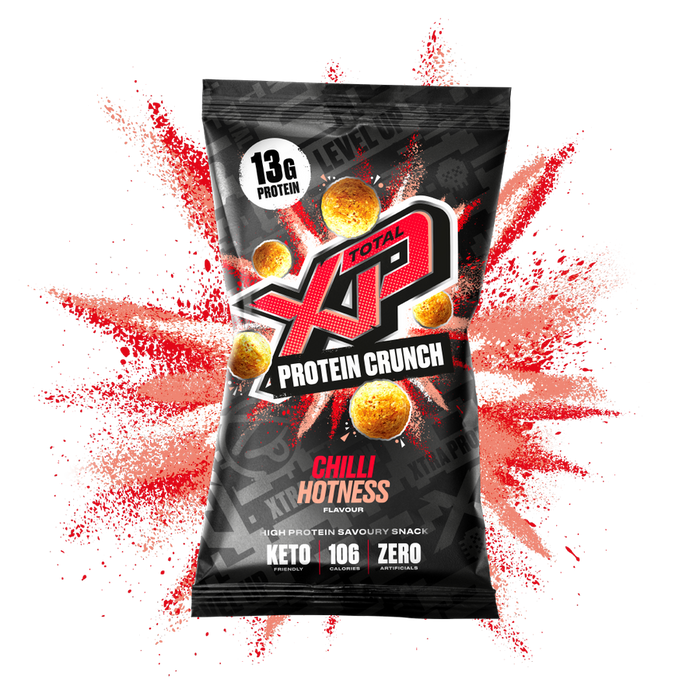 TOTAL XP Protein Crunch - Tasty High Protein Snacks 12 x 24g | High-Quality Savoury Snack | MySupplementShop.co.uk