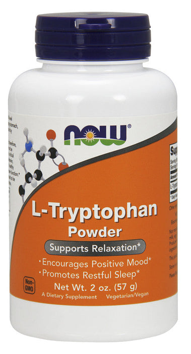 NOW Foods L-Tryptophan, Powder - 57g - Amino Acids and BCAAs at MySupplementShop by NOW Foods